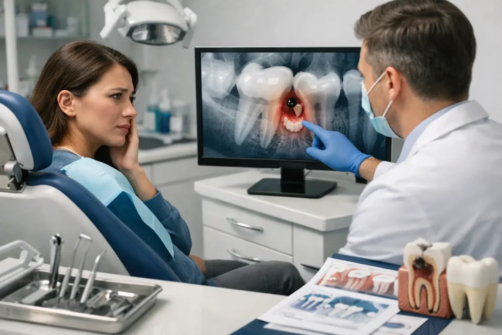 7 señales de infección dental profunda