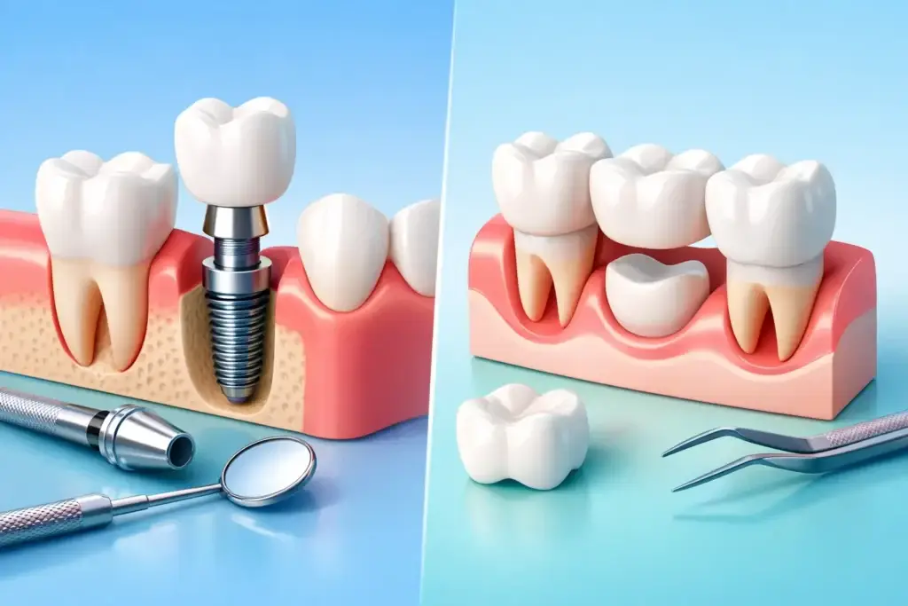Implante o puente dental: qué elegir