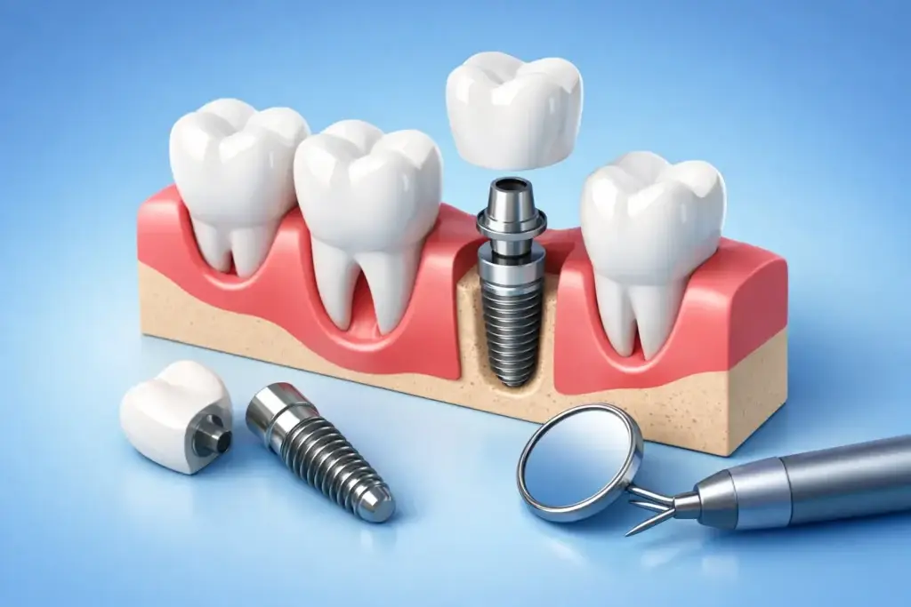 Implantes dentales para reemplazar dientes