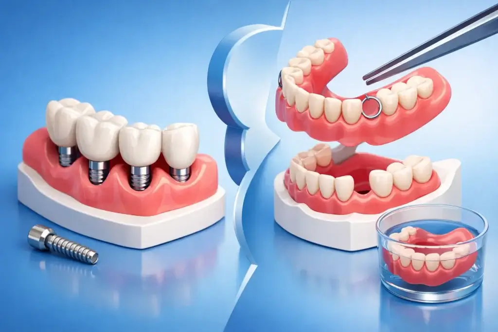 Prótesis dental fija o removible: cuál elegir